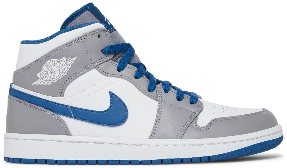 Air Jordan 1 Mid 'Cement True Blue'