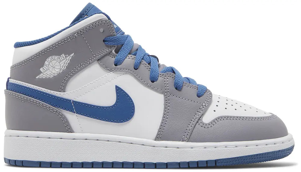 2023 Air Jordan 1 Mid GS 'Cement True Blue'