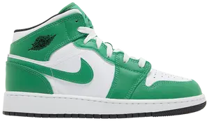 Air Jordan 1 Mid GS 'Lucky Green'