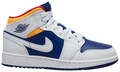 2020 Air Jordan 1 Mid GS 'White Deep Royal Blue'