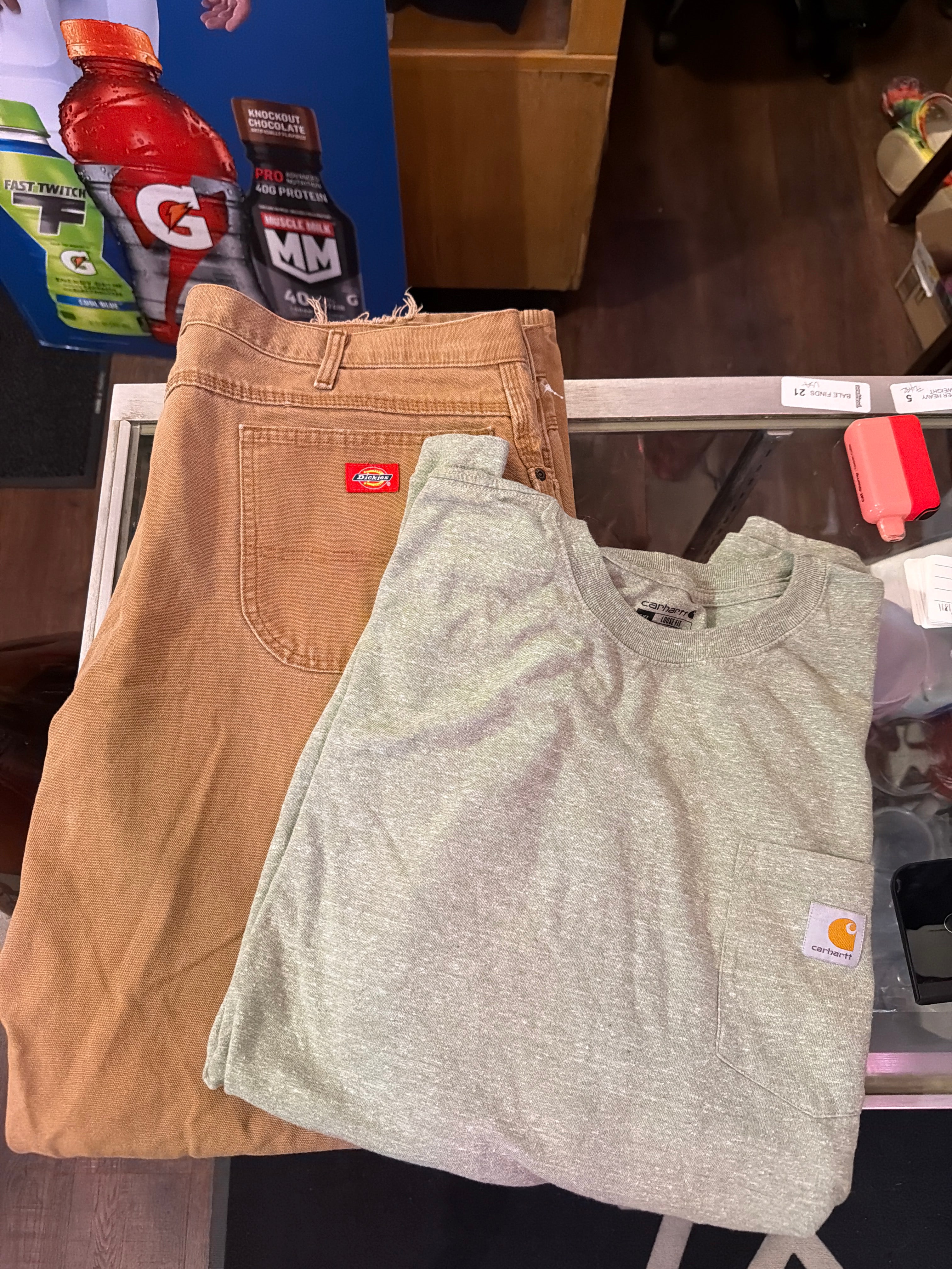 Carhartt tee & Dickies pants combo