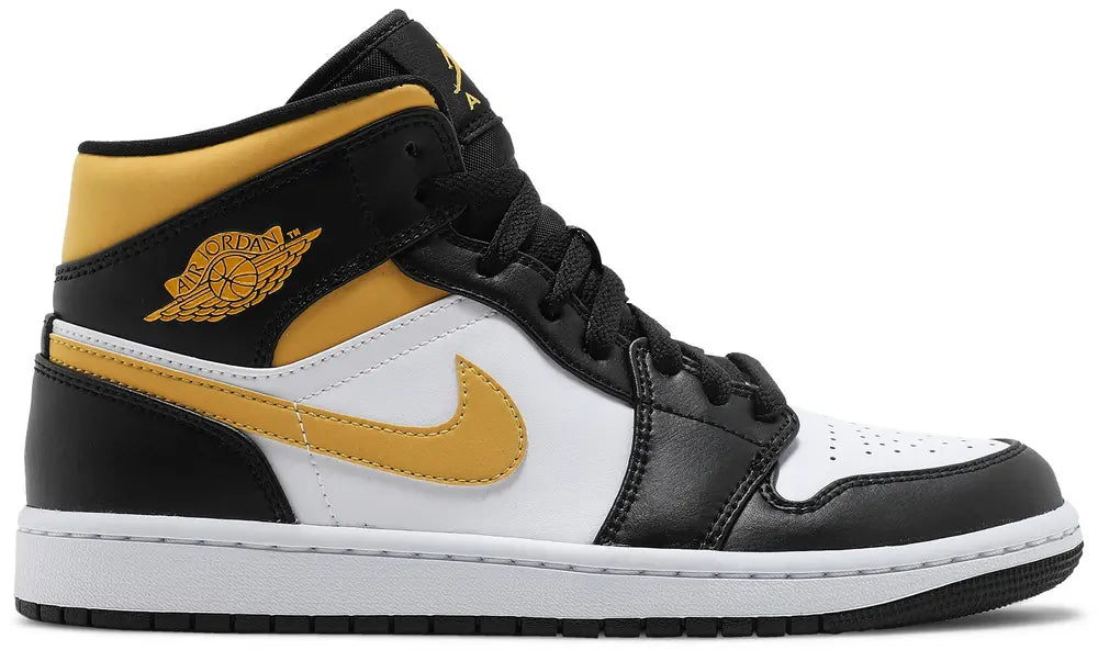 2021 Air Jordan 1 Mid 'Black University Gold'