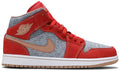 Air Jordan 1 Mid 'Denim Red'