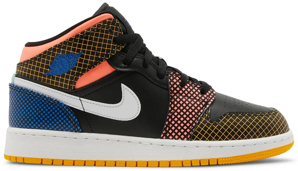 2021 Air Jordan 1 Mid MMD GS 'Multi Grid'