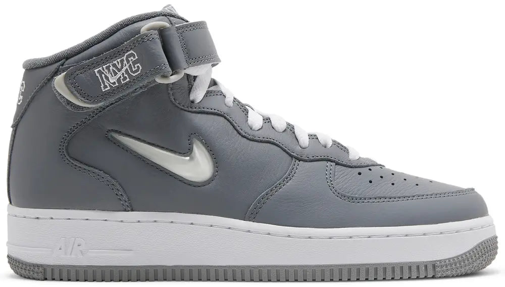 2021 Nike Air Force 1 Mid Jewel QS 'NYC - Cool Grey'