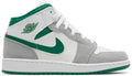 Air Jordan 1 Mid SE GS 'Grey Pine Green'