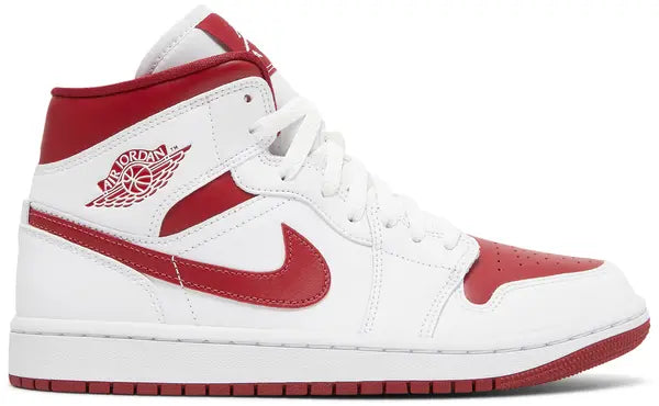 Wmns Air Jordan 1 Mid 'White Pomegranate'