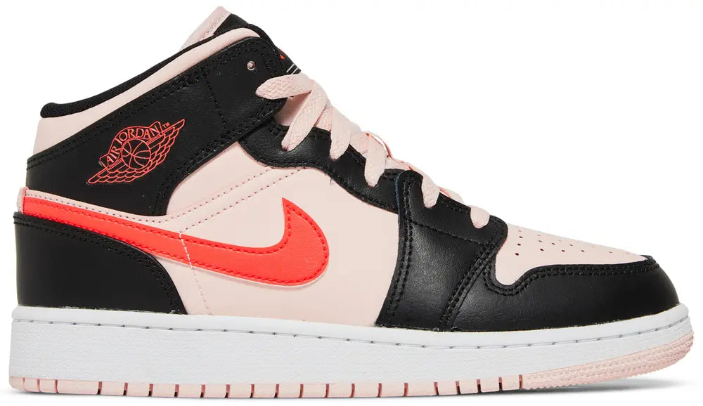 2022 Air Jordan 1 Mid GS 'Black Pink Crimson'
