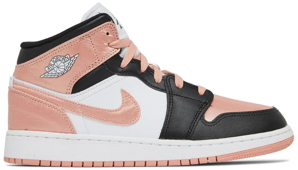 2022 Air Jordan 1 Mid GS 'White Light Madder Root'