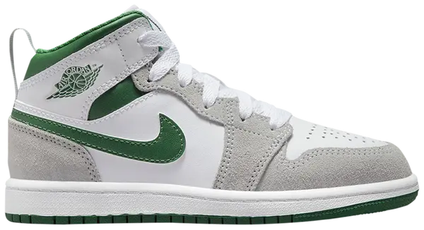 Air Jordan 1 Mid SE PS 'Grey Pine Green'