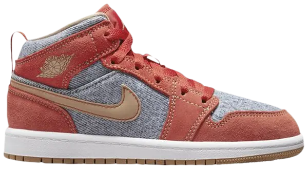 Air Jordan 1 Mid SE PS 'Denim Red'