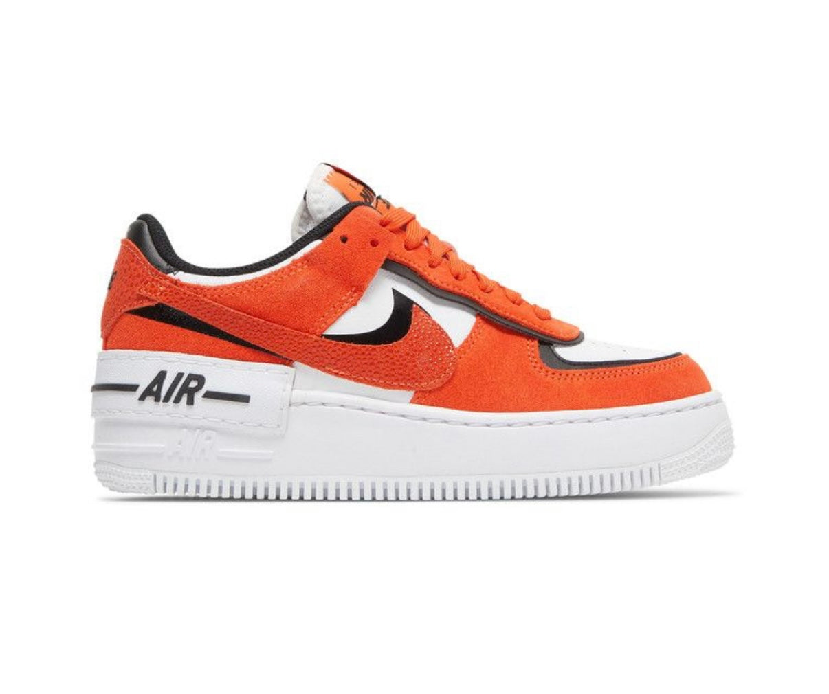 2022 Nike Wmns Air Force 1 Shadow “Cracked Leather - Rush Orange”