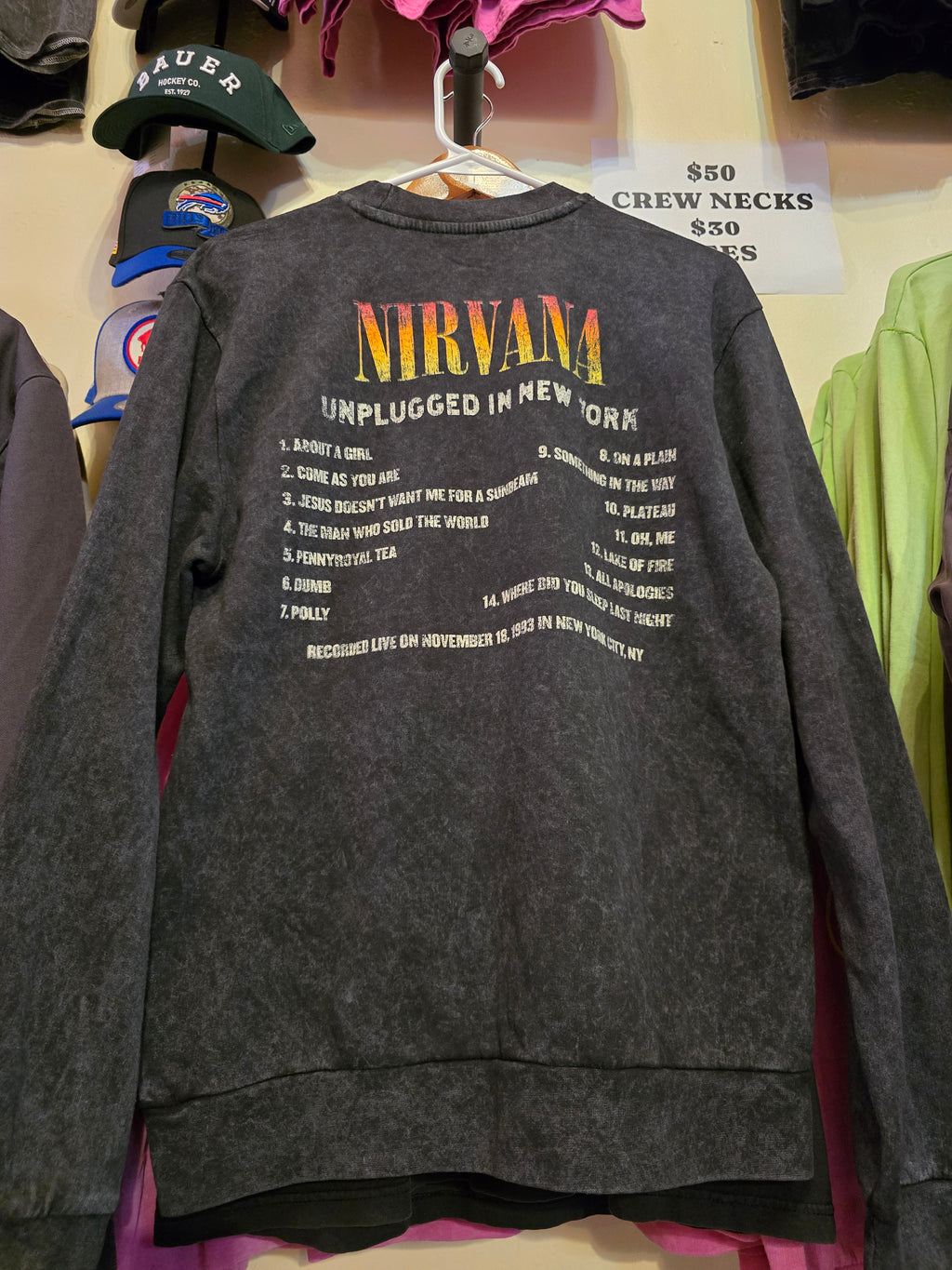 Nirvana Unplugged in New York Crewneck